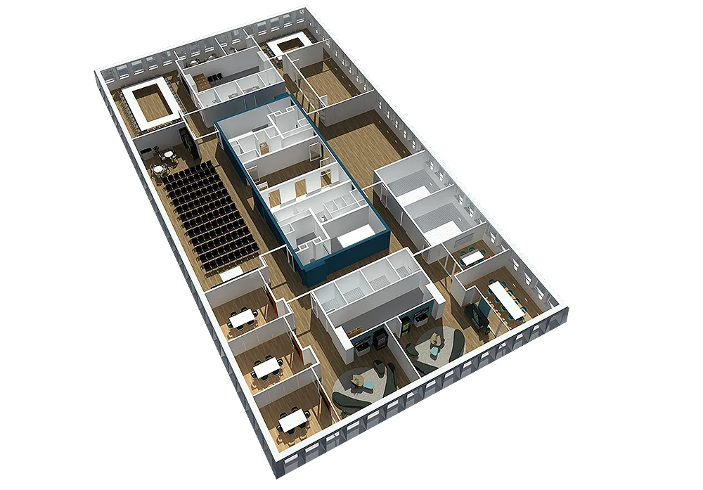 Siège de Lyon — Modularité espace d'attente et coworking