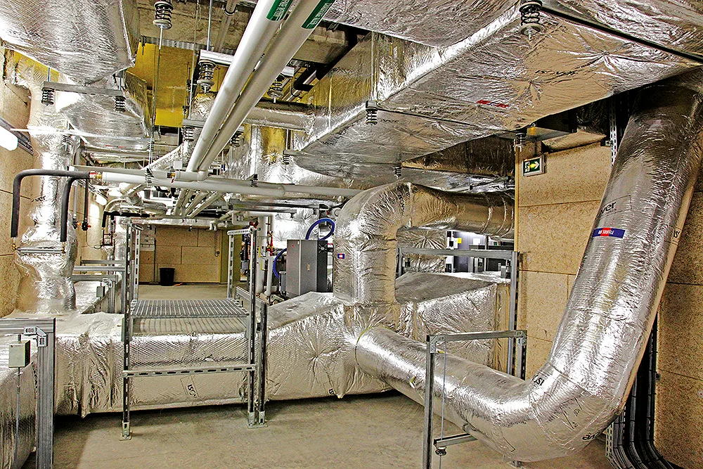 Centrale de traitement d'air de la salle blanche