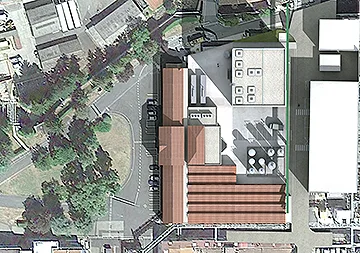 Bâtiment hormones - Plan de masse