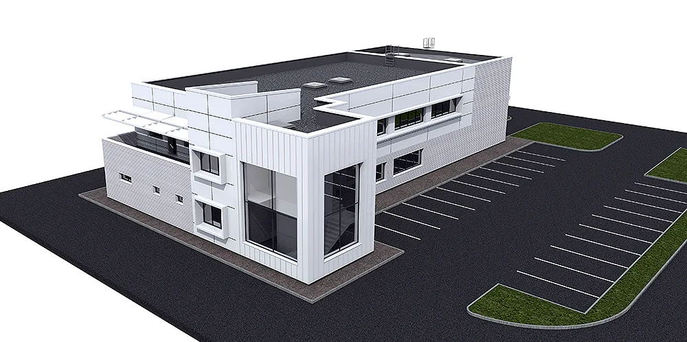 Vue d'ensemble projet tertiaire