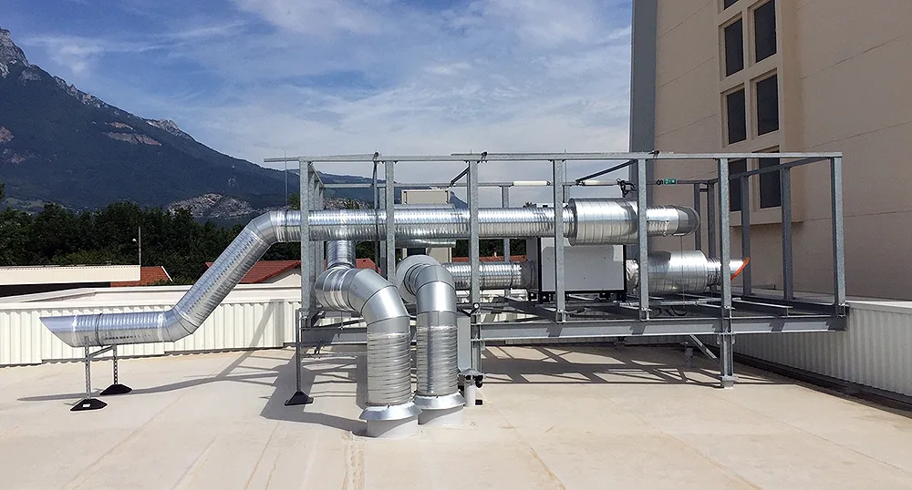 Détails structure support / Chauffage ventilation climatisation