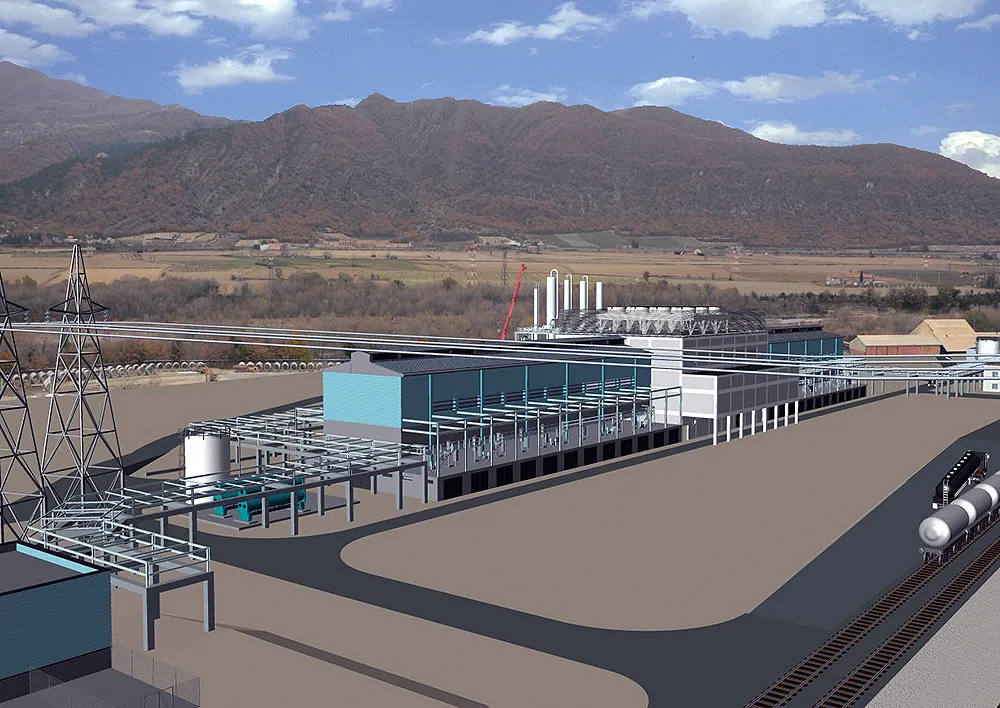 Arrivée de l'énergie électrique renouvelable du barrage EDF